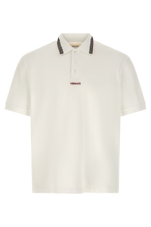 'Greca' polo shirt White