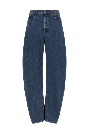 'Draped Barrel Leg' jeans Blue