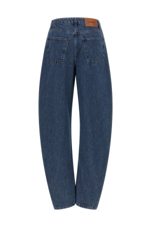 'Draped Barrel Leg' jeans Blue