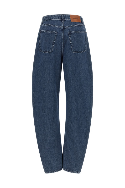 'Draped Barrel Leg' jeans Blue