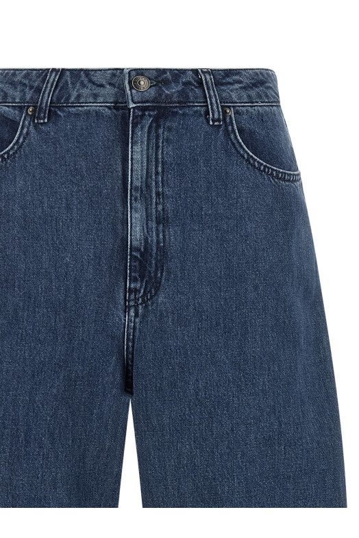 'Draped Barrel Leg' jeans Blue