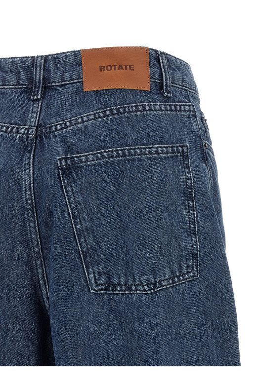 'Draped Barrel Leg' jeans Blue