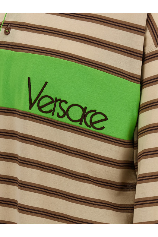 Поло с инкрустацией, многоцветное VERSACE 10255121A184396K980