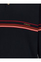 Поло с инкрустацией в полоску, синее VERSACE 10257441A183401U040