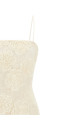 'Flower Mesh Tube' dress White