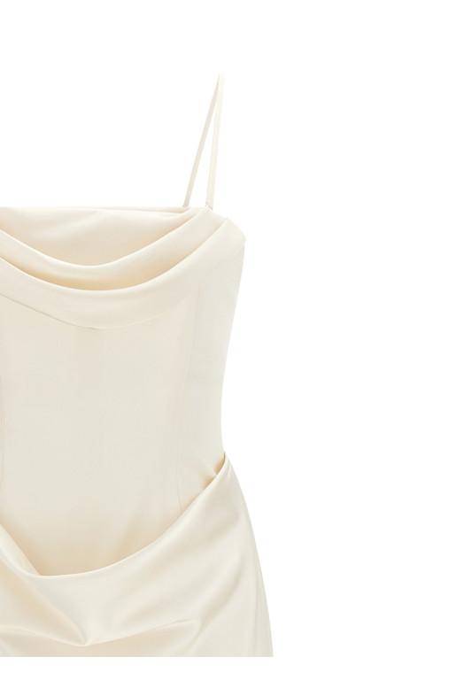 Платье «Corsage Long» белого цвета 116336857857