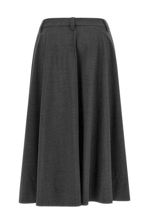 Колесная юбка, серая BRUNELLO CUCINELLI M0W07G3951C4078