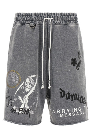 'Carrying The Message' bermuda shorts Gray