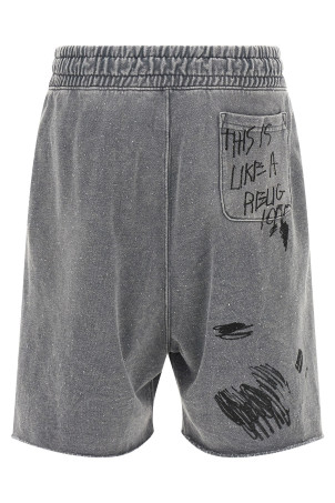 'Carrying The Message' bermuda shorts Gray