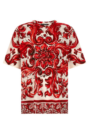 'Maiolica' T-shirt Red