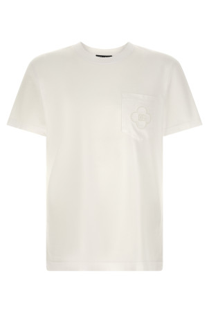 Openwork logo t-shirt White