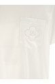 Футболка с ажурным логотипом, белого цвета DOLCE & GABBANA G8RA2ZG7P7UW0800