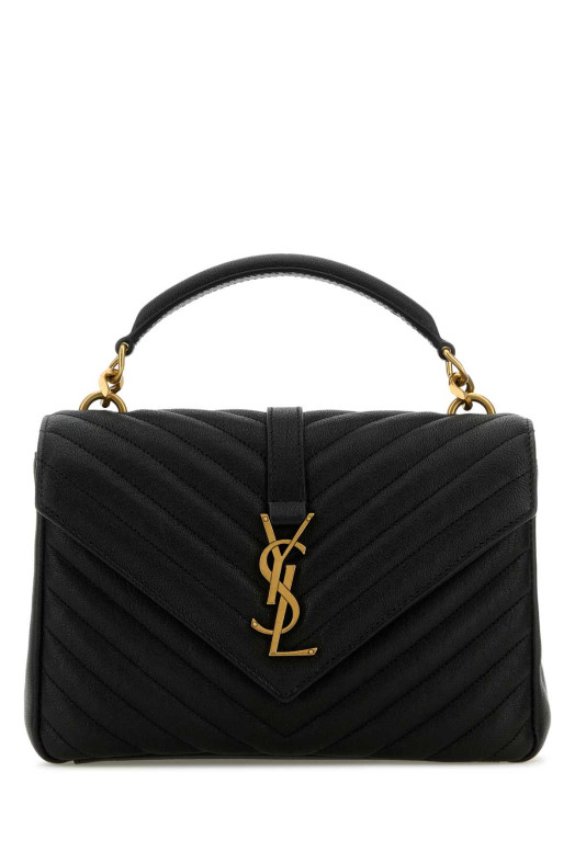 Черная сумка среднего размера в стиле «колледж» от SAINT LAURENT (600279BRM07)