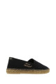 Черные эспадрильи из канваса SAINT LAURENT (6059511P210)
