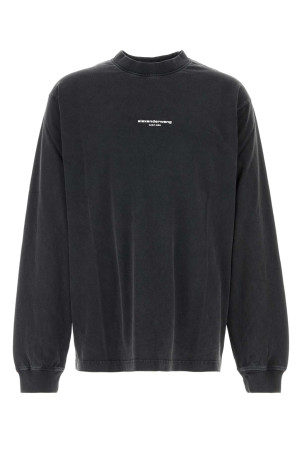 Slate cotton oversize t-shirt Black ALEXANDER WANG (UCC3261908)