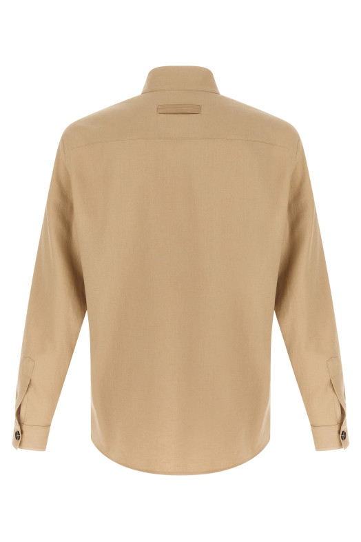 'Oasi Lino' overshirt Beige