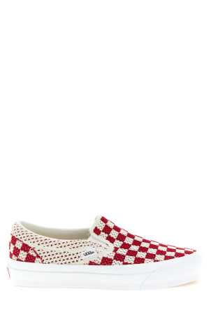 'Classic Slip-On Checkerboard' sneakers Red