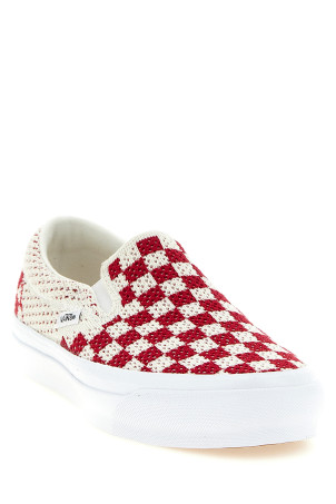 'Classic Slip-On Checkerboard' sneakers Red