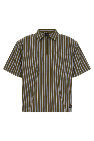 'Cropped Zip' shirt Green