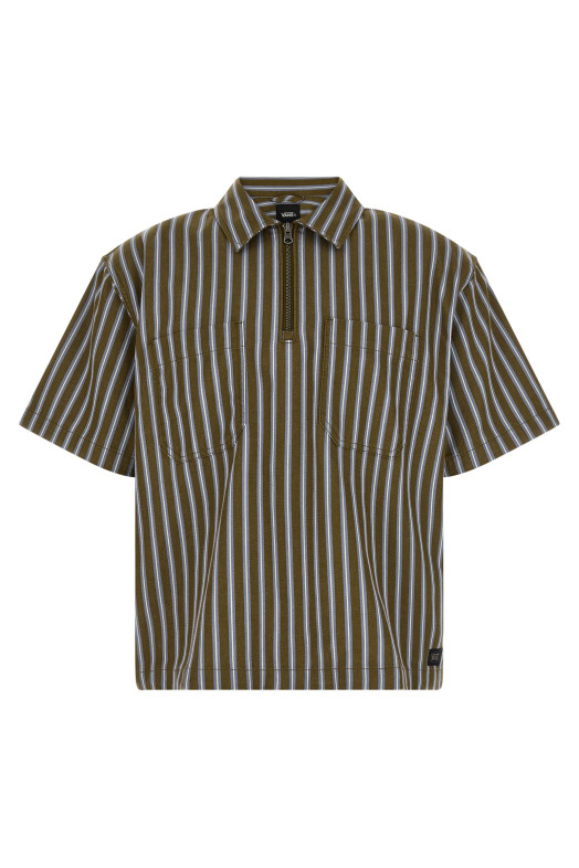 Рубашка «Cropped Zip» зелёного цвета VN000T7NGD21