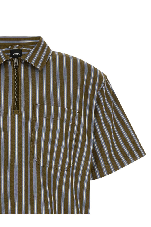 Рубашка «Cropped Zip» зелёного цвета VN000T7NGD21
