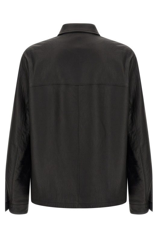 Куртка из кожи наппа, черная PRADA UPW615SOOO19WCF0002