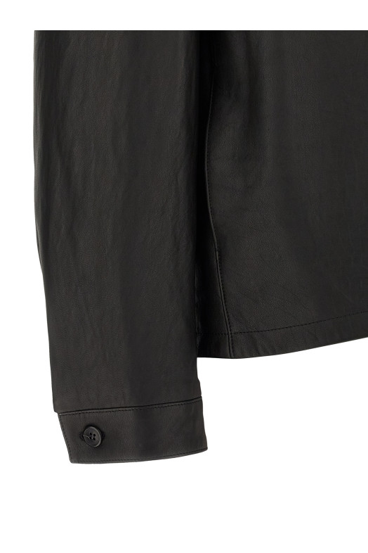 Куртка из кожи наппа, черная PRADA UPW615SOOO19WCF0002