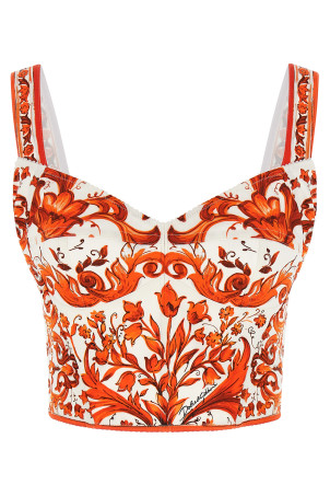 'Maiolica' top orange