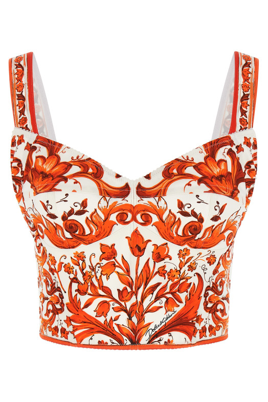 'Maiolica' top orange