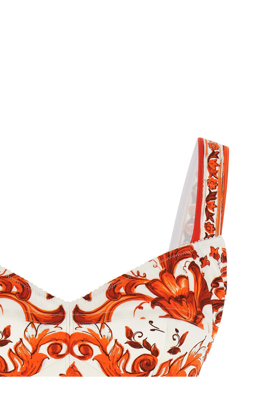 'Maiolica' top orange