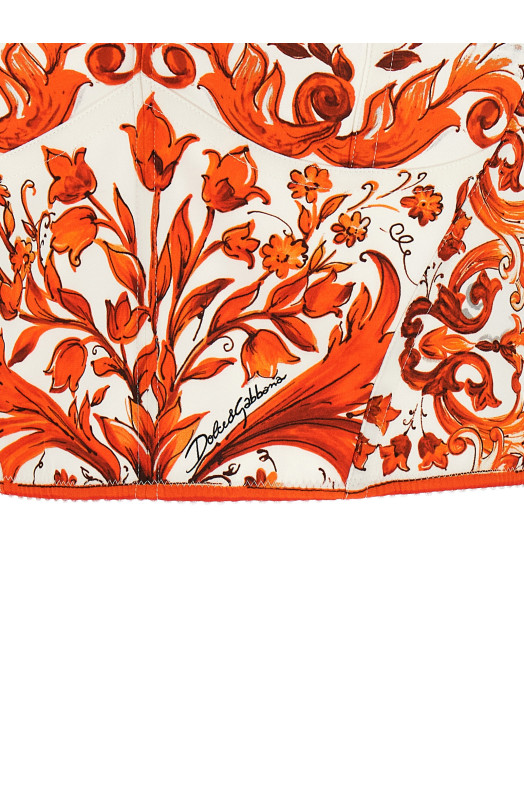 'Maiolica' top orange