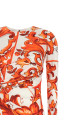 'Maiolica' dress orange