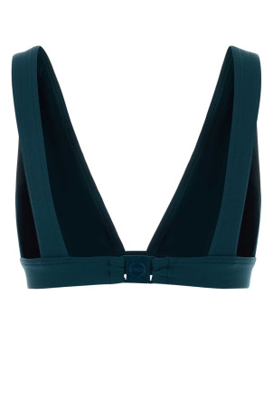 Petrol blue stretch nylon Chrome bikini top ERES (032206)