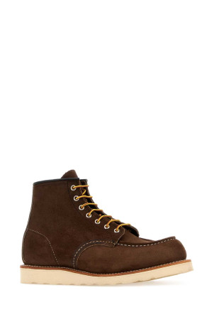 Chocolate suede ankle boots RED WING (08836D)