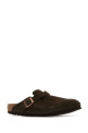 Dark brown suede Boston slippers BIRKENSTOCK (1027460)