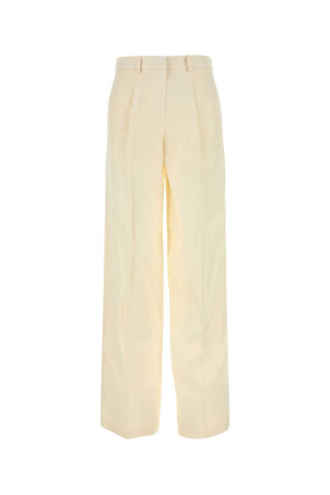 Cream wool blend wide-leg pant Beige MAGDA BUTRYM (160724)