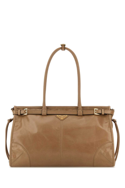 Cappuccino leather shoulder bag PRADA (1BA433VMOO2CYR)