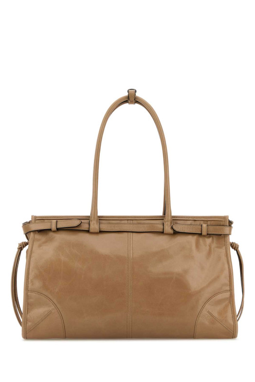 Cappuccino leather shoulder bag PRADA (1BA433VMOO2CYR)