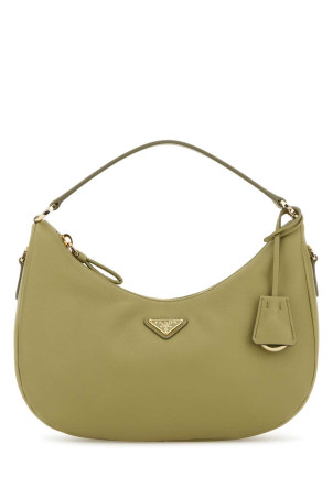 Шкіряна сумочка PRADA салатового кольору (1BC2722CYS)