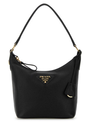 Black leather shoulder bag PRADA (1BC278VONO2DKV)
