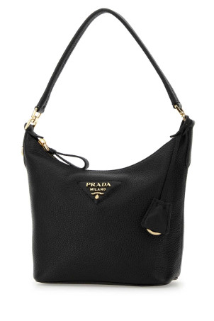 Black leather shoulder bag PRADA (1BC278VONO2DKV)