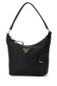 Черная кожаная сумка через плечо PRADA (1BC278VONO2DKV)