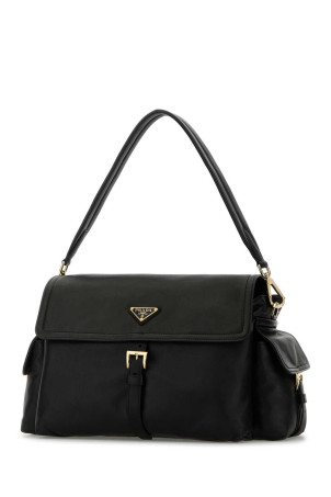 Black leather shoulder bag Black PRADA (1BD391VNOO2DX8)