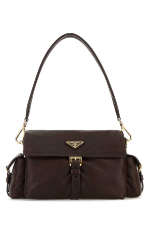 Сумка через плече Prada Explore з темно-коричневої шкіри наппа PRADA (1BD394VNOO2DX8)