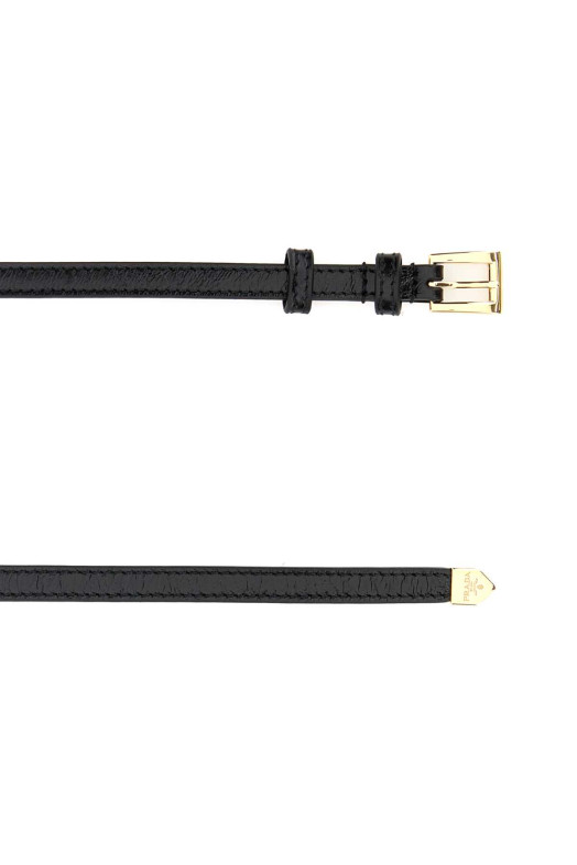Черный кожаный ремень Black PRADA (1CC7072CYR)