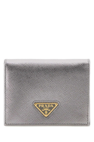 Silver leather wallet PRADA (1MV204QHH)