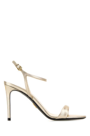 Gold leather sandals PRADA (1X287OF0853A9S)