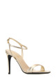 Золотистые кожаные сандалии PRADA (1X287OF0853A9S)