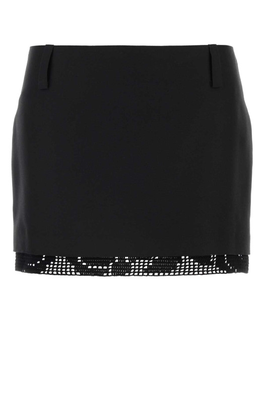 Black silk mini skirt Black MAGDA BUTRYM (219724)