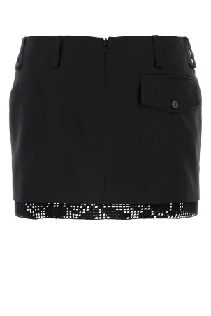 Black silk mini skirt Black MAGDA BUTRYM (219724)